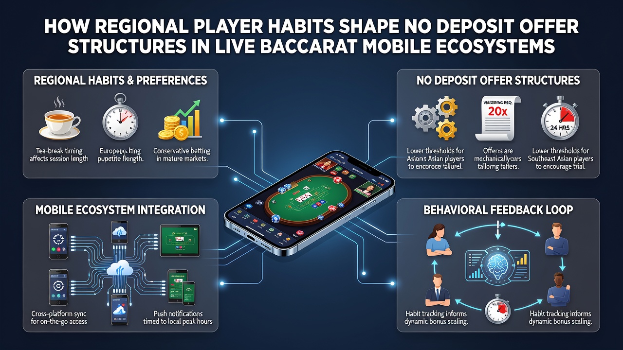 Live baccarat mobile app dashboard displaying regional habit analytics and offer customization options