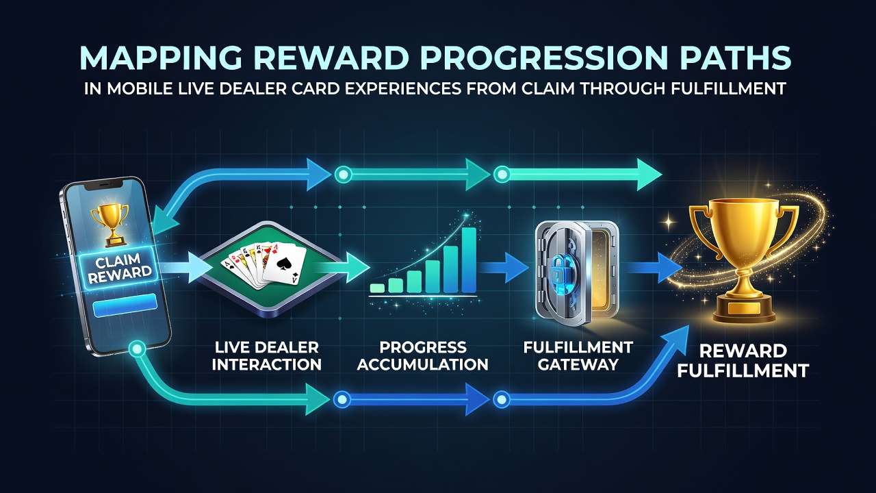 Mobile app interface displaying reward claim options for live dealer card games with progress tracking elements