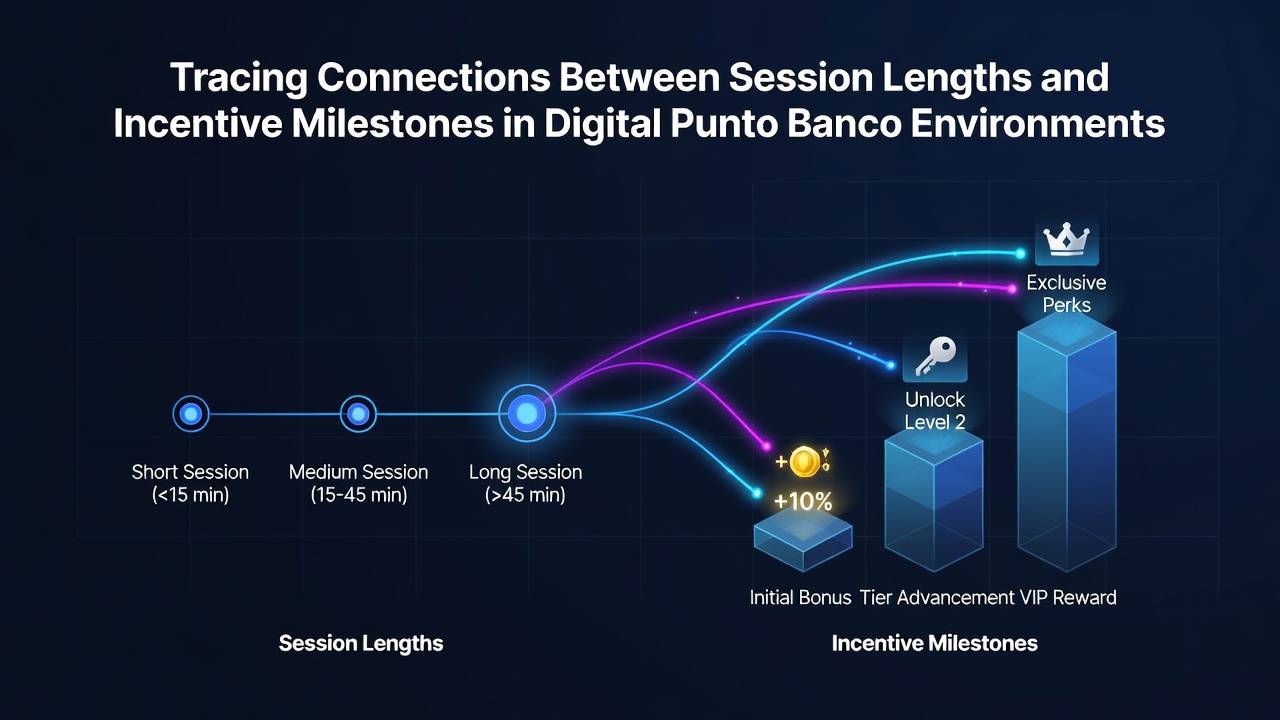 Digital Punto Banco interface showing session timers and incentive progress bars on a mobile screen